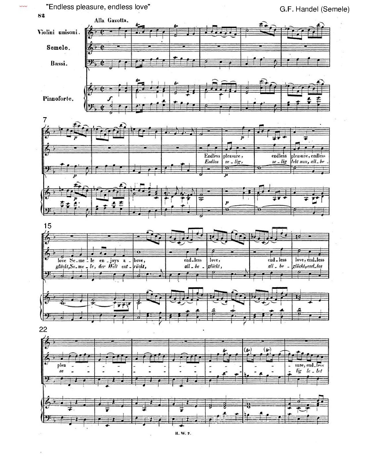 Endless Pleasure, Endless Love By G.f Handel