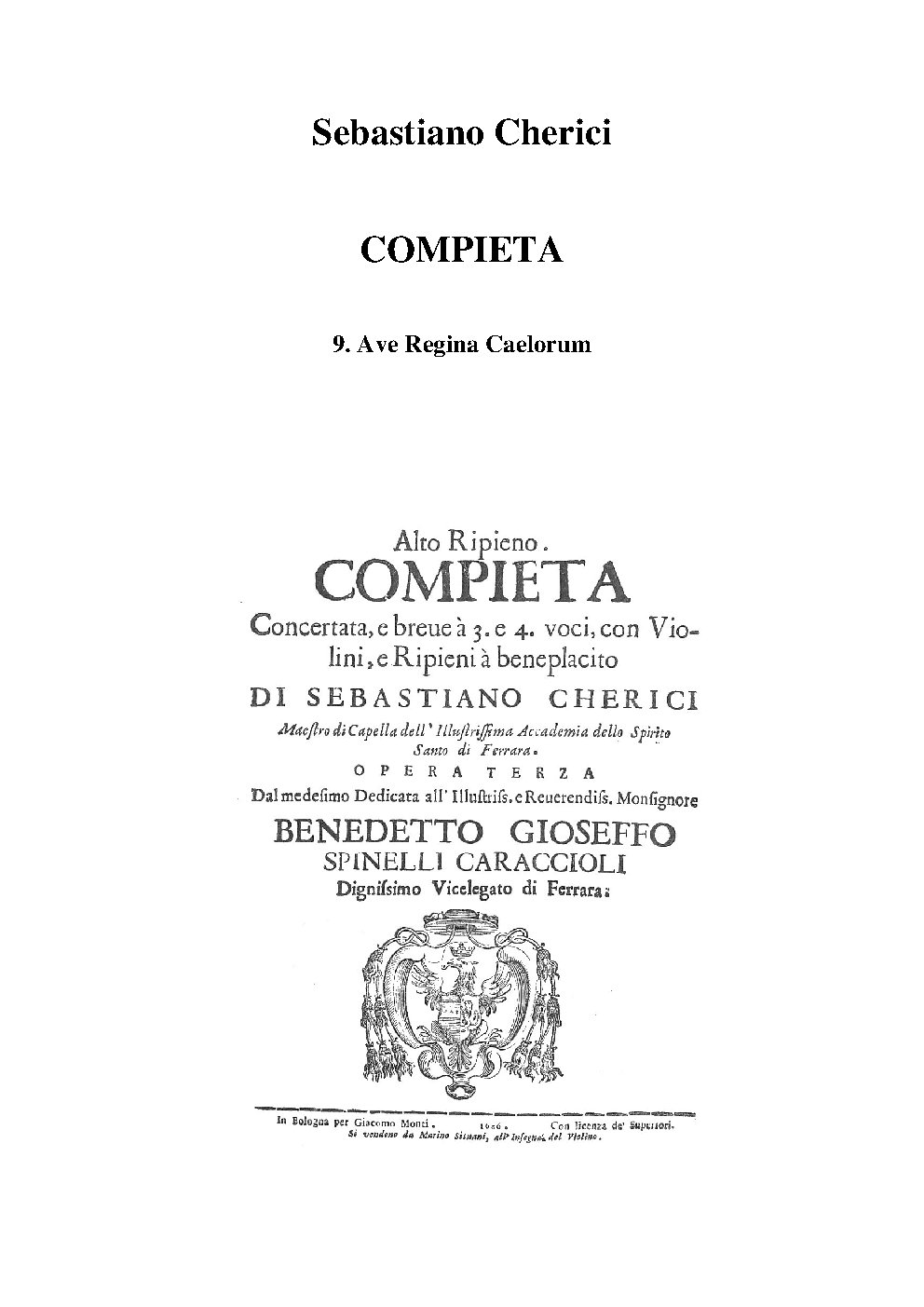 Ave Regina Caelorum