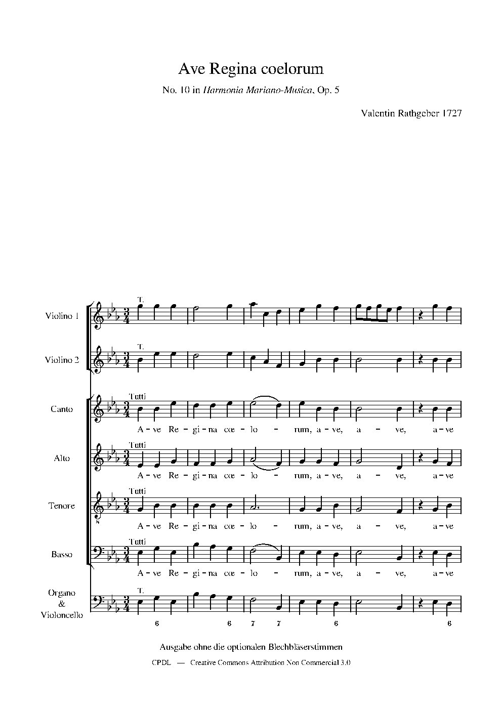 Ave Regina coelorum - Choir Script PDF Thumbnail