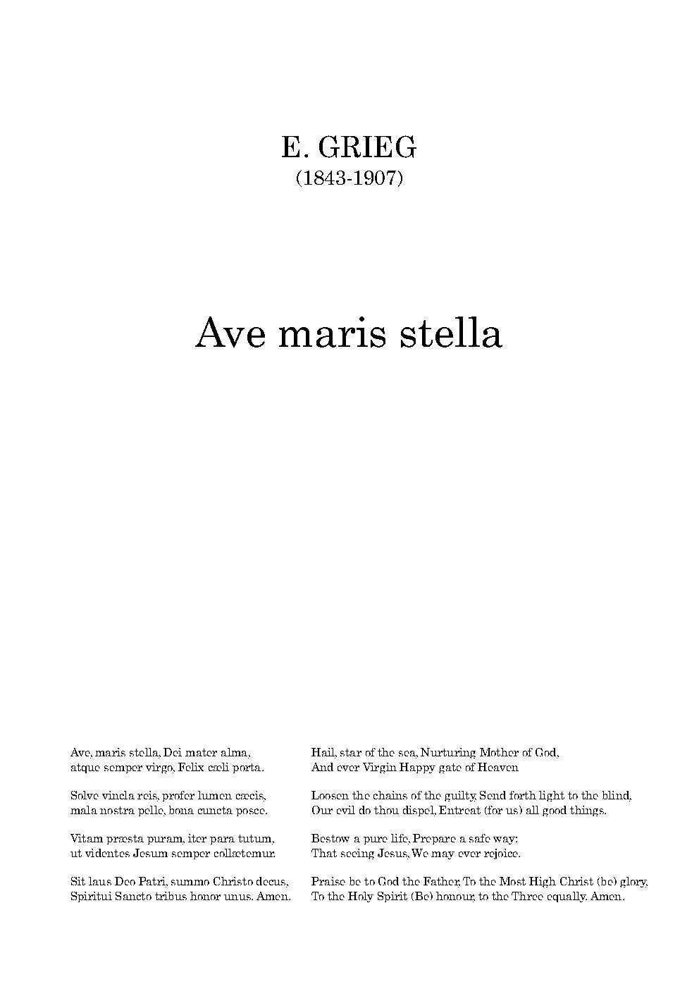 Ave maris stella