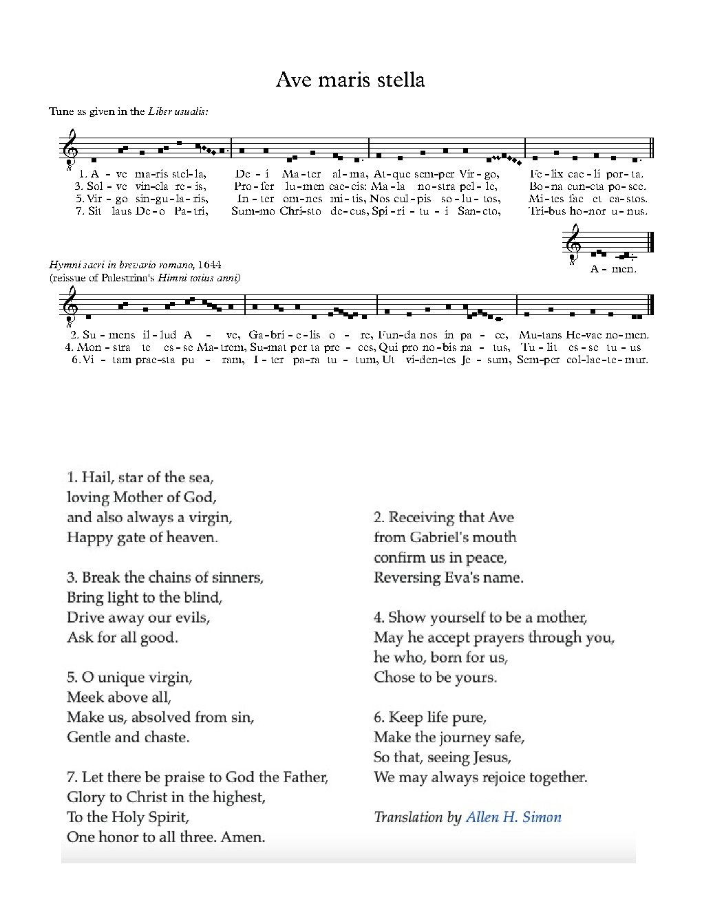 Ave maris stella
