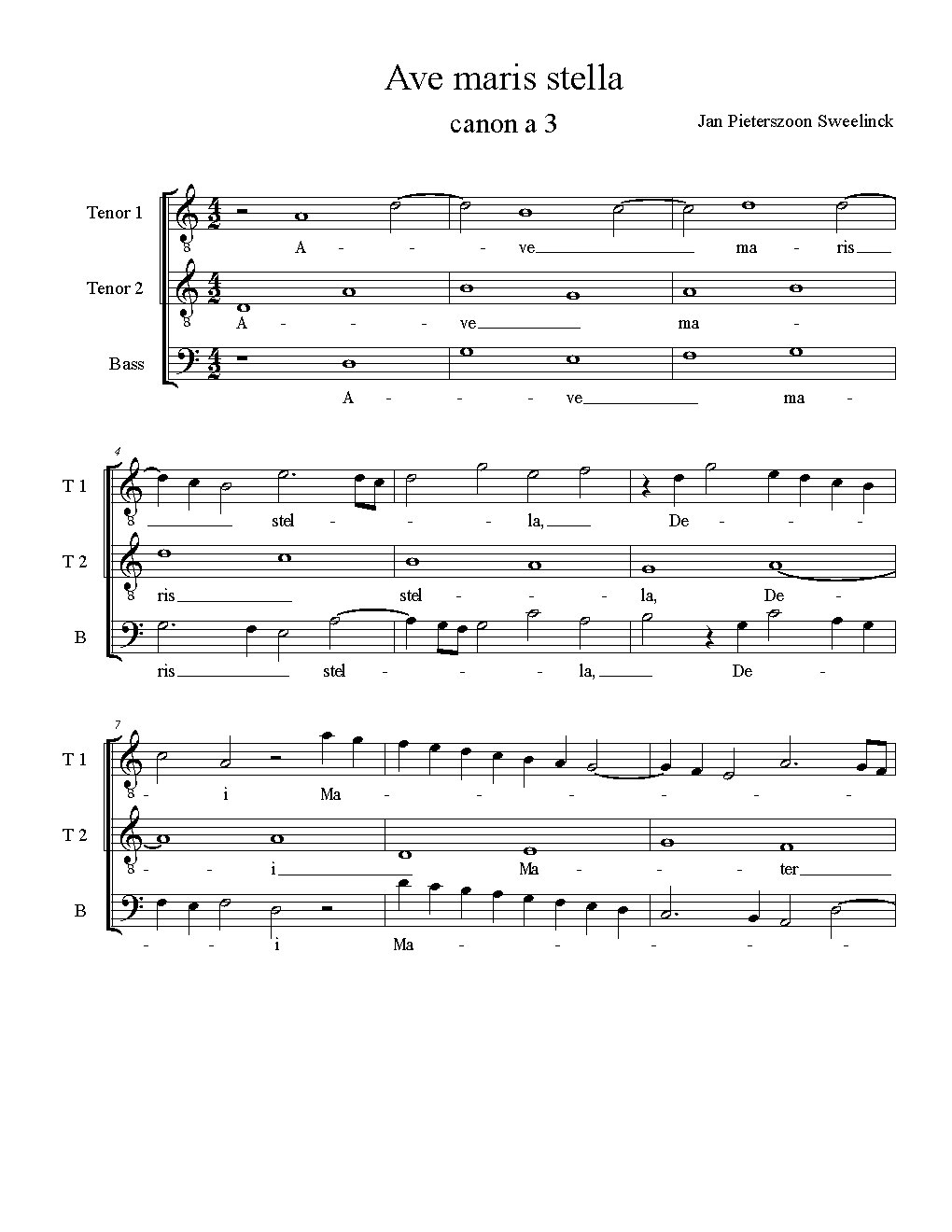 Ave maris stella - Choir Script PDF Thumbnail