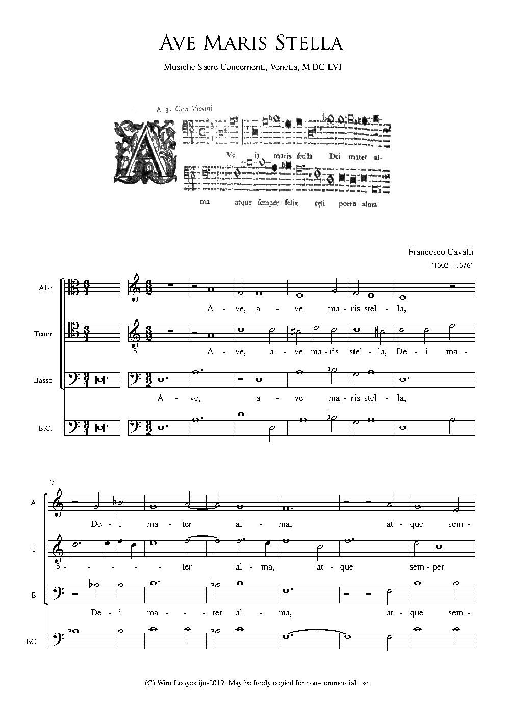 Ave Maris Stella - Choir Script PDF Thumbnail