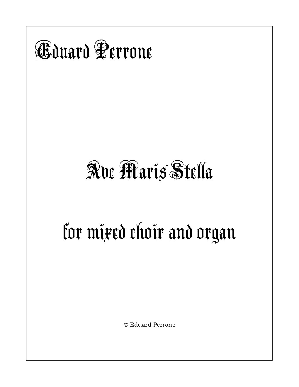Ave Maris Stella