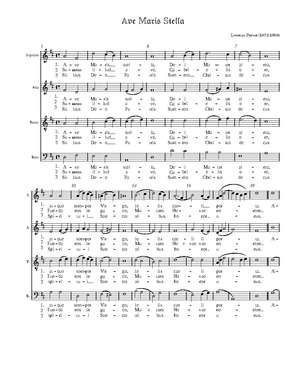 Ave maris stella