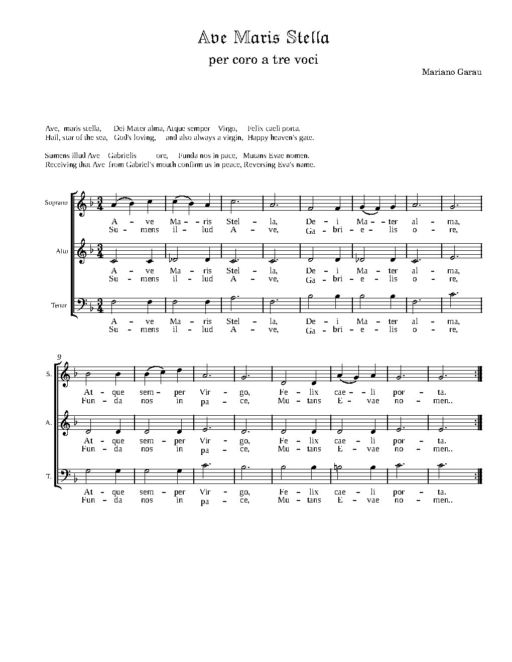 Ave Maris Stella