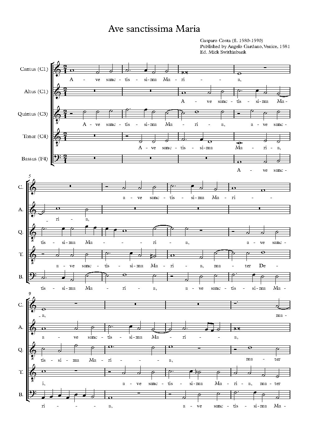Ave sanctissima Maria
