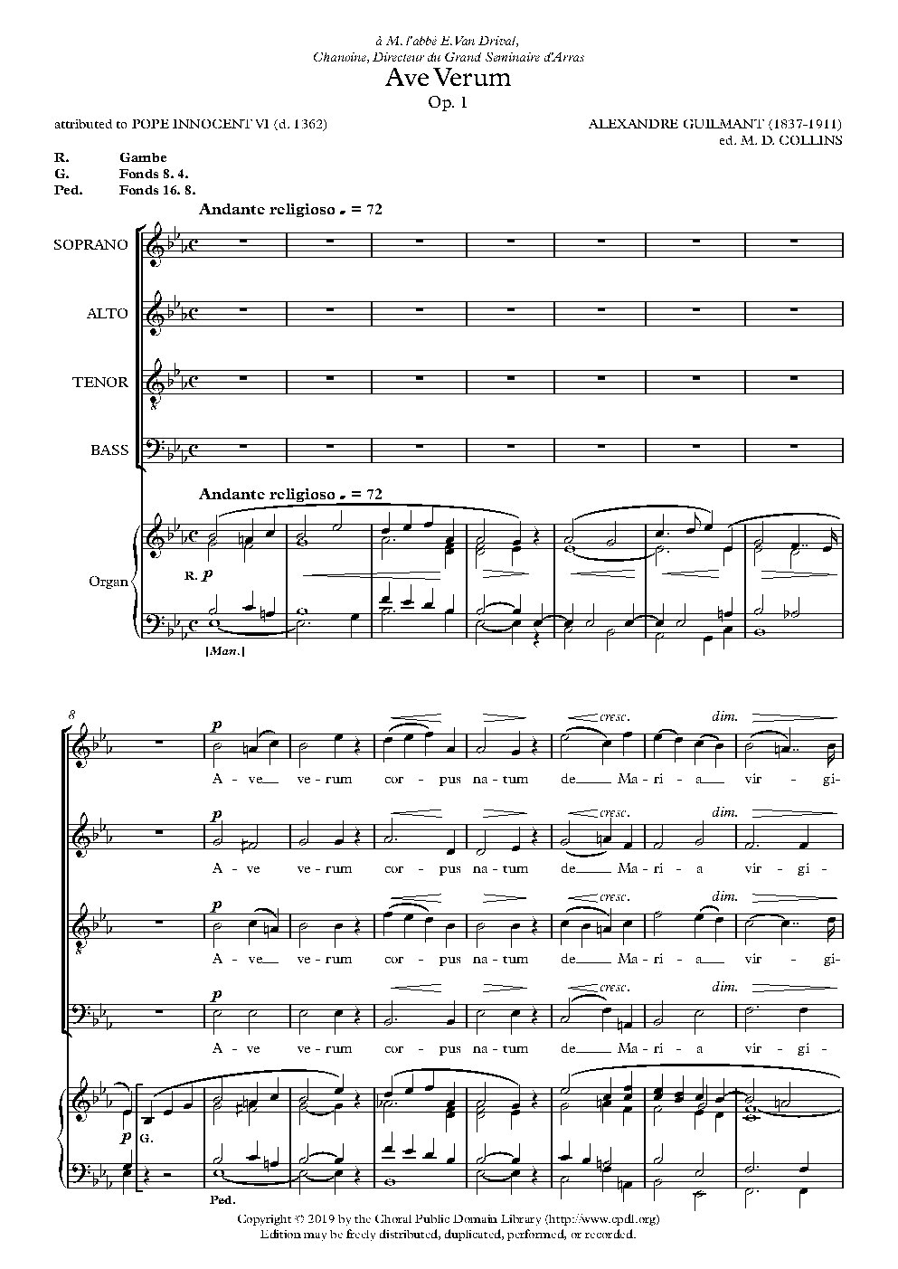 Ave Verum - Choir Script PDF Thumbnail