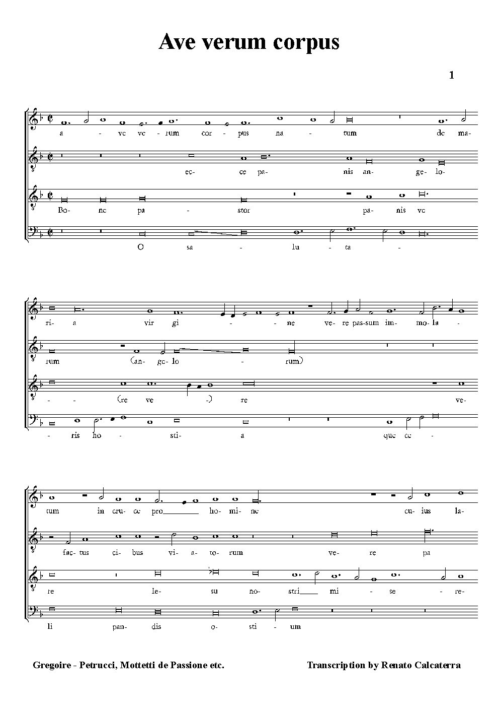 Ave verum - Choir Script PDF Thumbnail