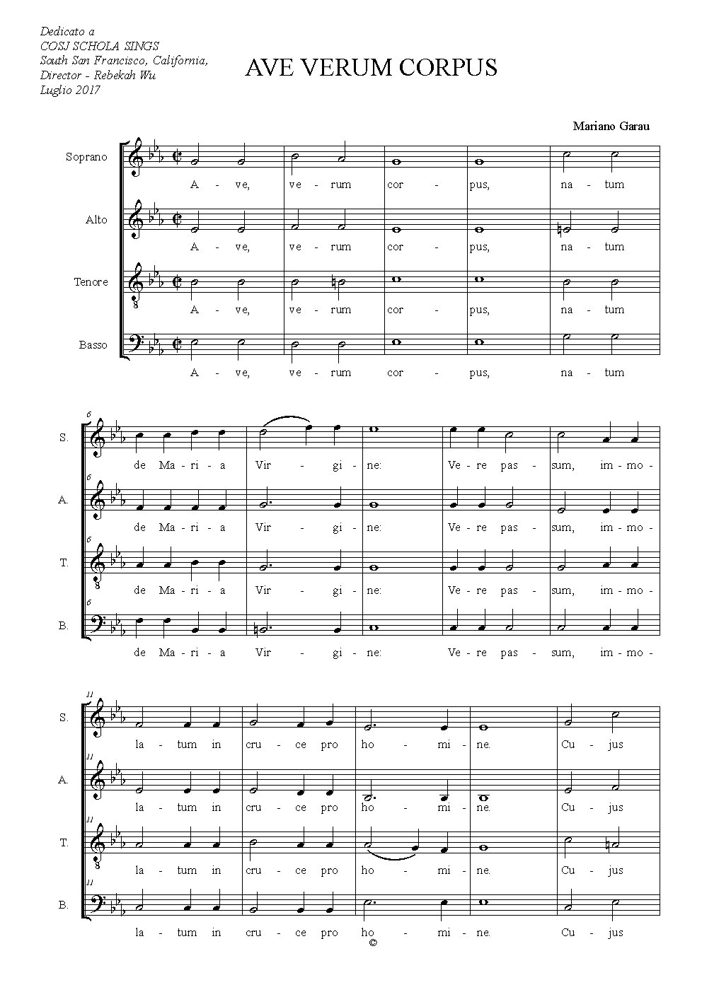 Ave verum 2017
