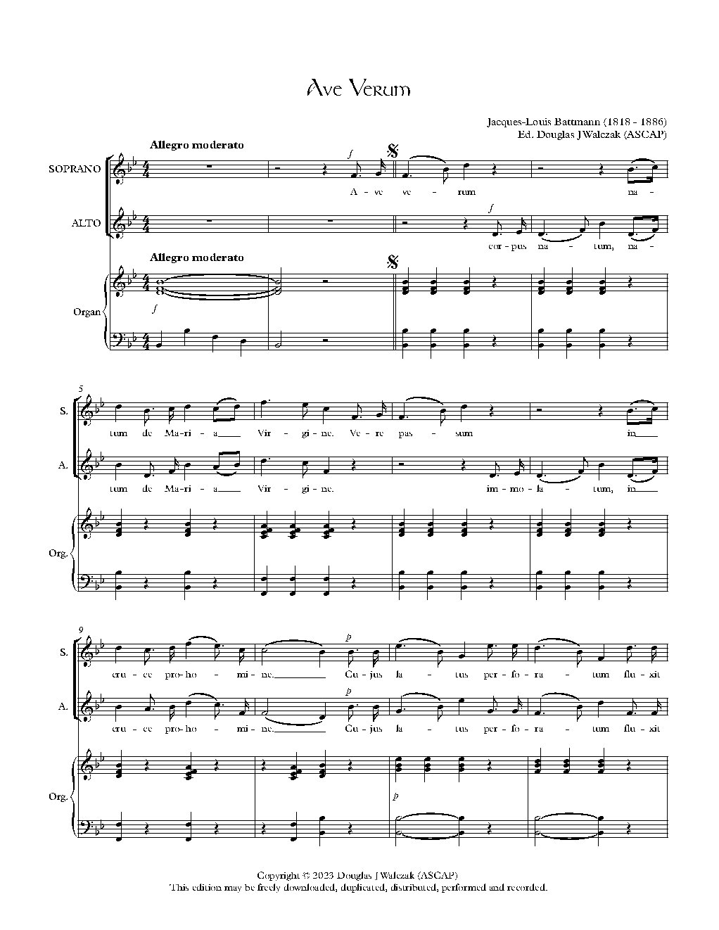 Ave verum - Choir Script PDF Thumbnail