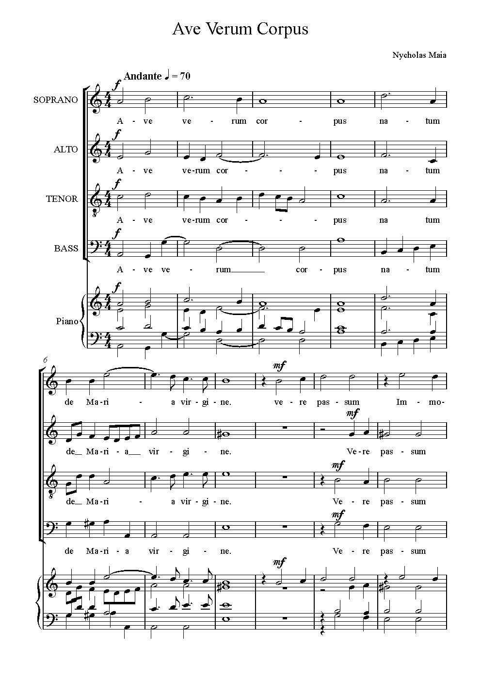 Ave verum corpus