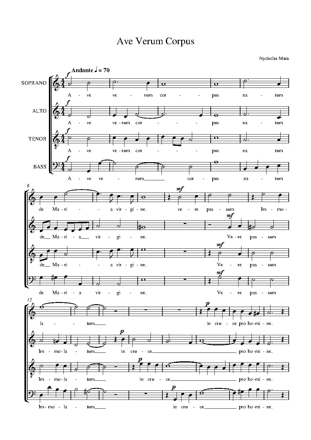 Ave verum corpus