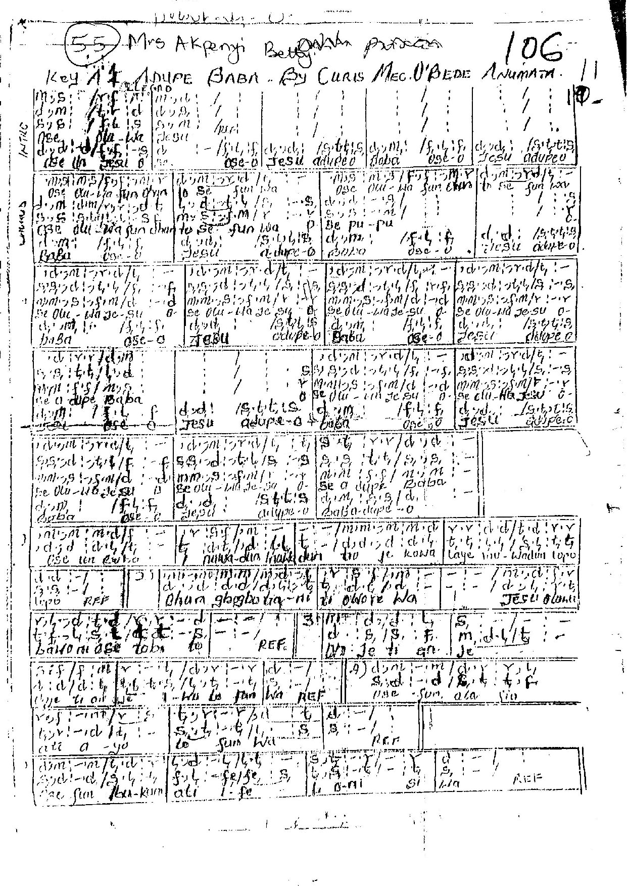 Adupe Baba - Download Choir Script PDF