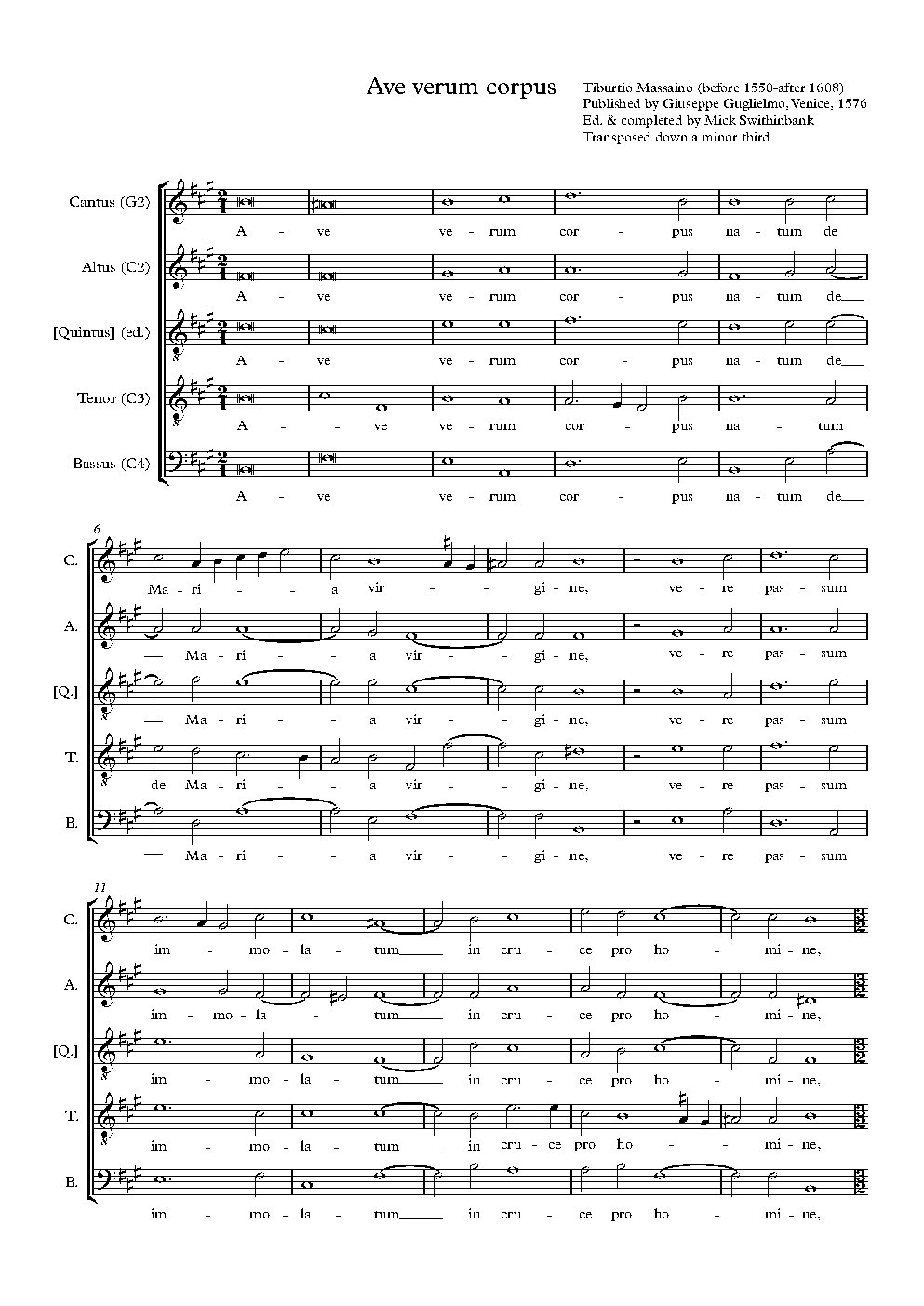 Ave verum corpus