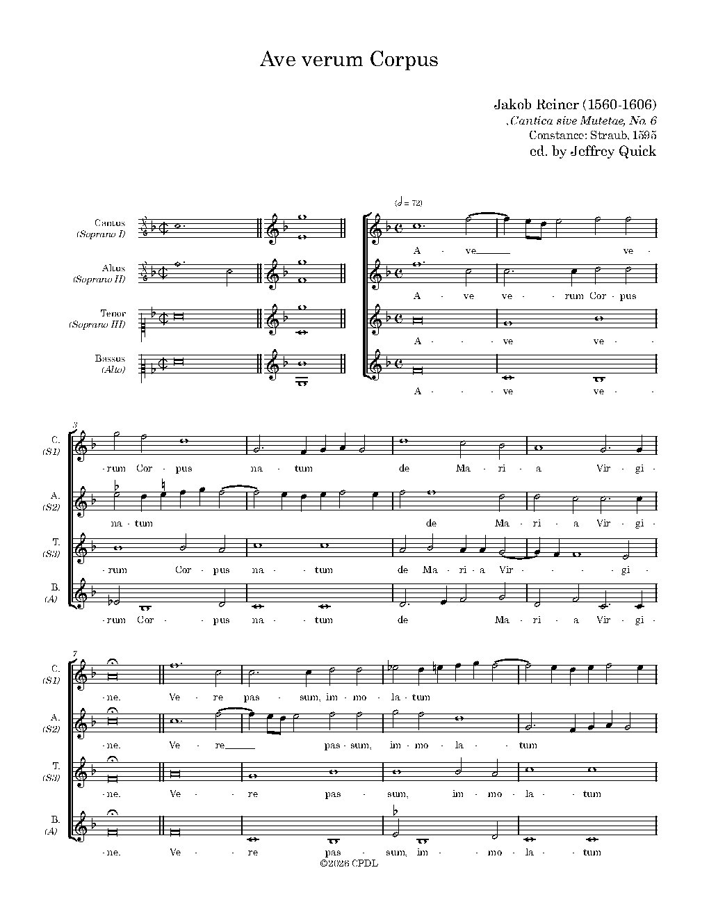 Ave verum corpus - Choir Script PDF Thumbnail