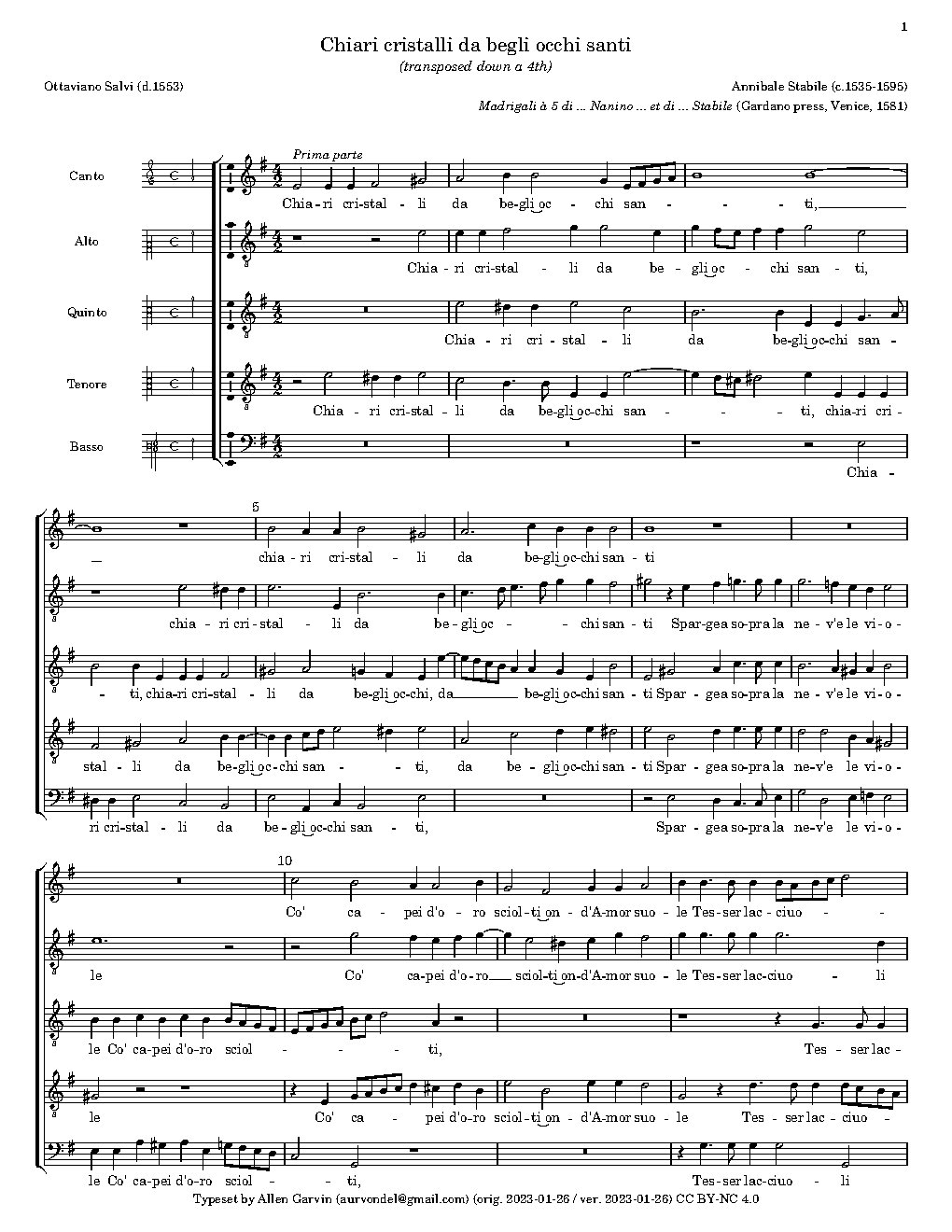 Chiari cristalli da begli occhi santi