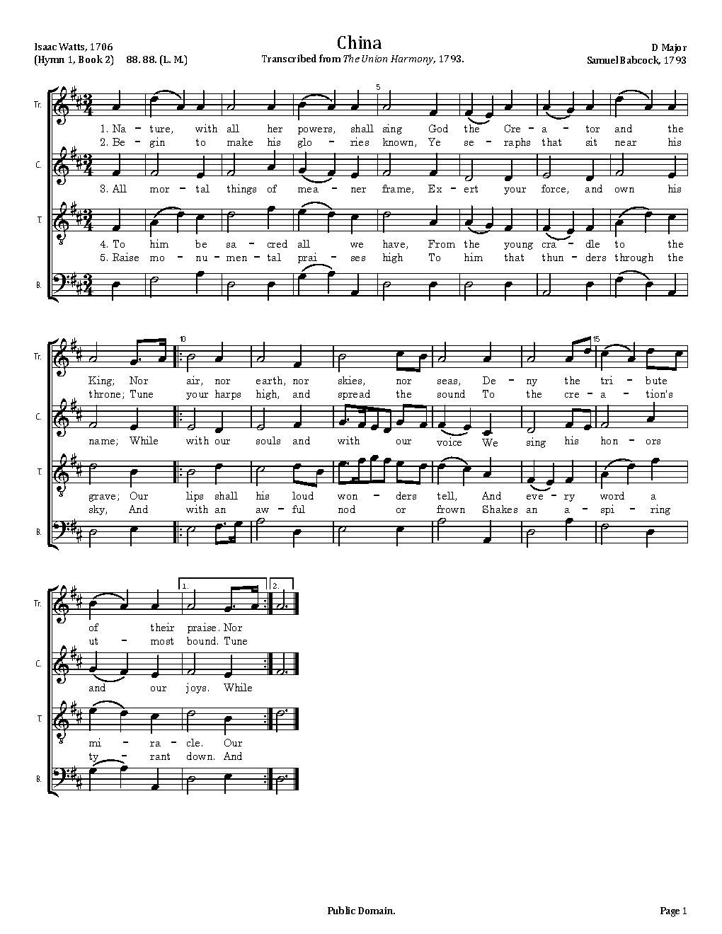 China - Choir Script PDF Thumbnail