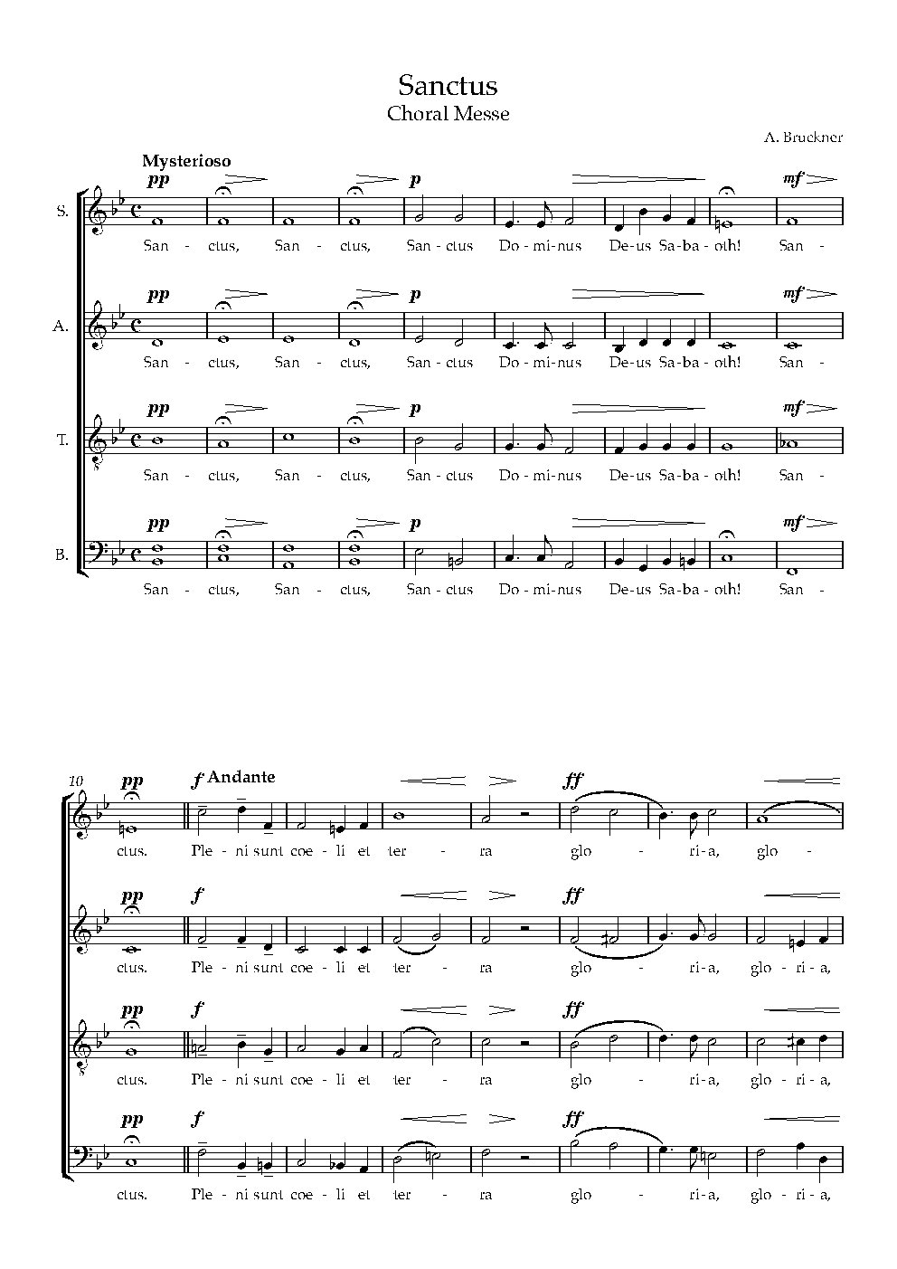 Choral Messe