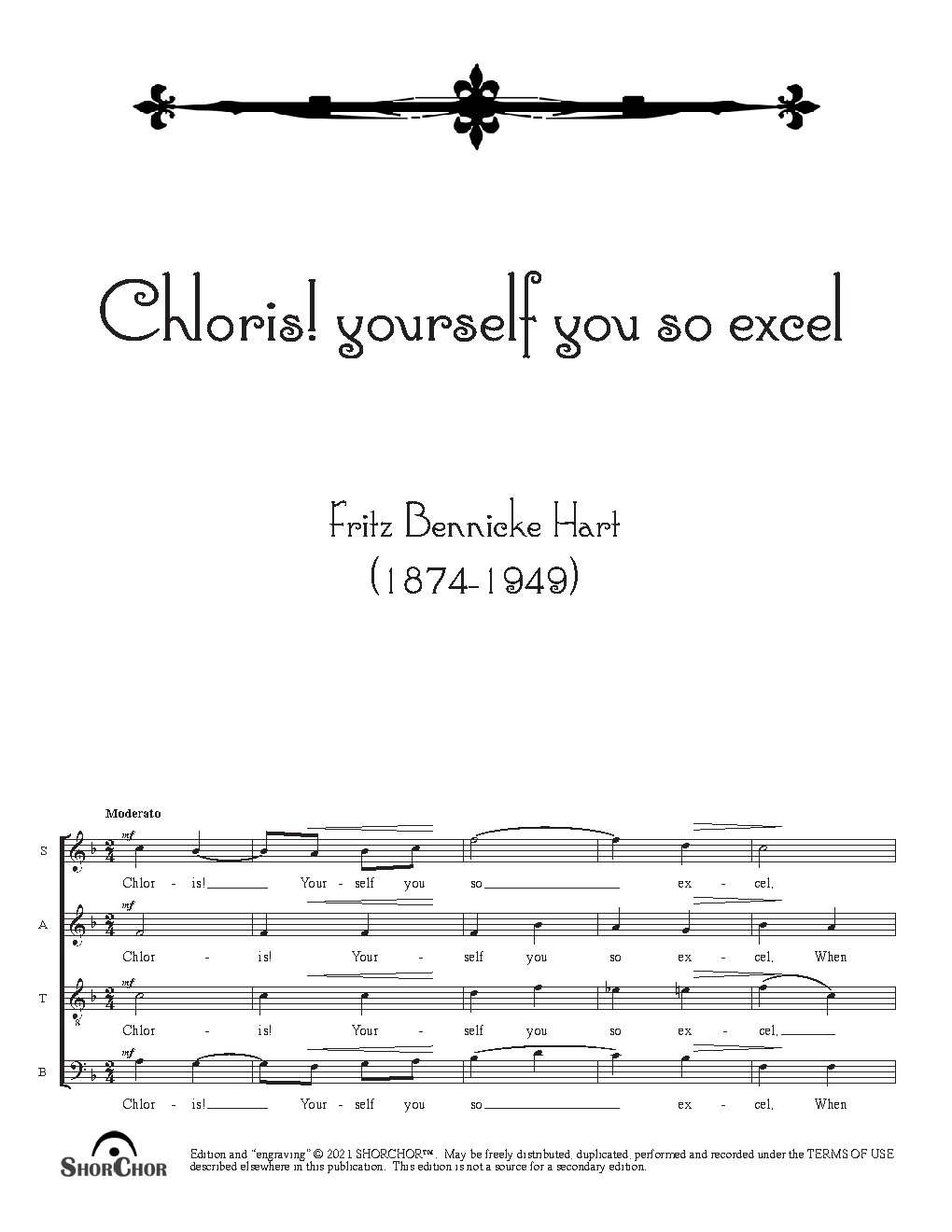 Chloris! yourself you so excel - Choir Script PDF Thumbnail