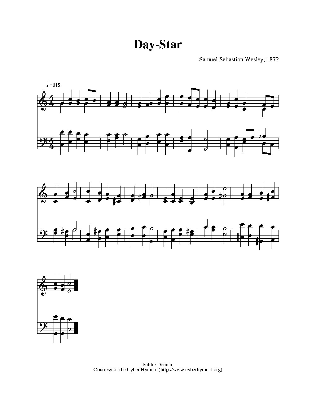 Christ, whose glory fills the skies - Choir Script PDF Thumbnail