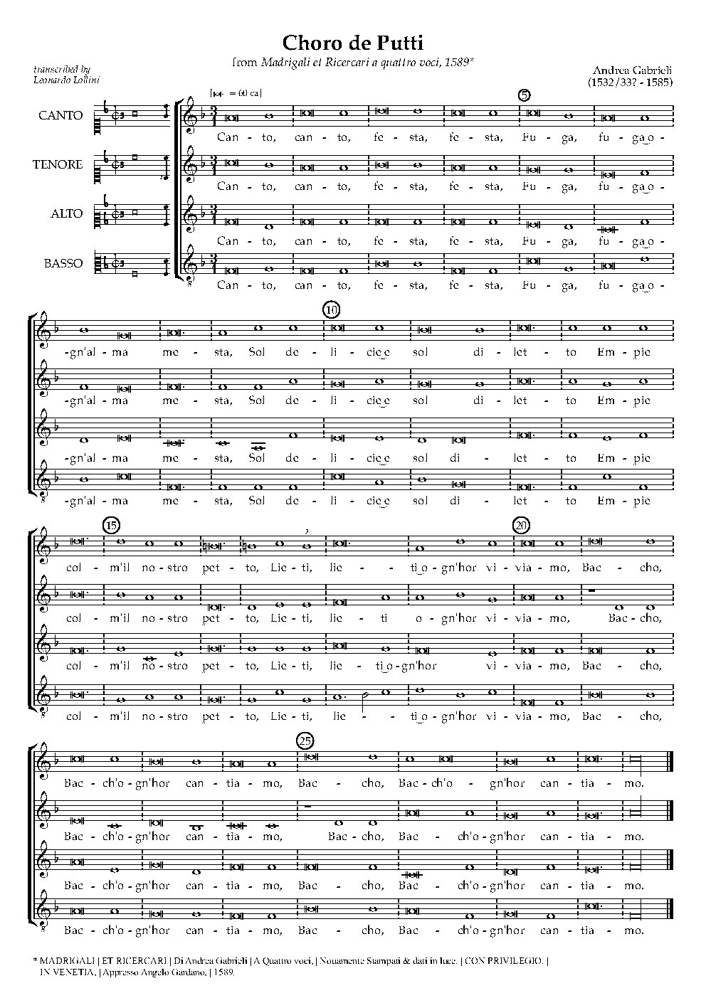 Choro de Putti
