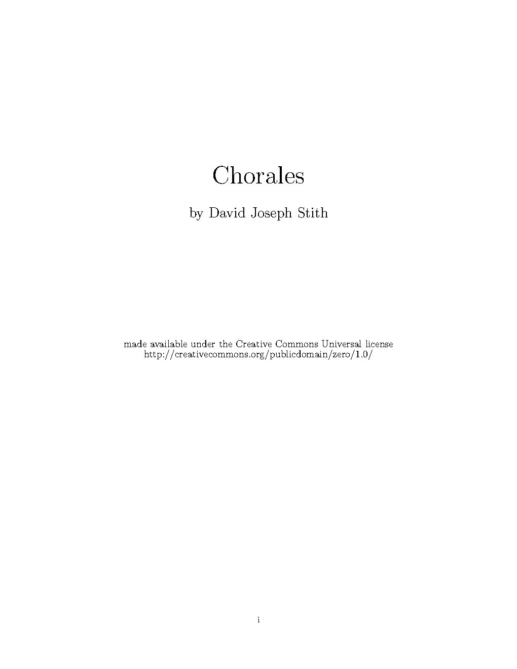 Chorales