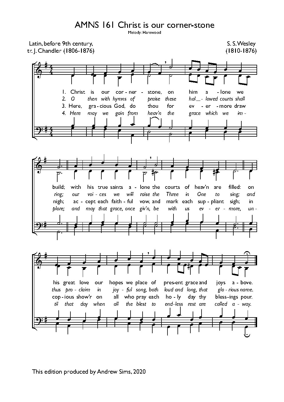 Christ is our cornerstone - Choir Script PDF Thumbnail