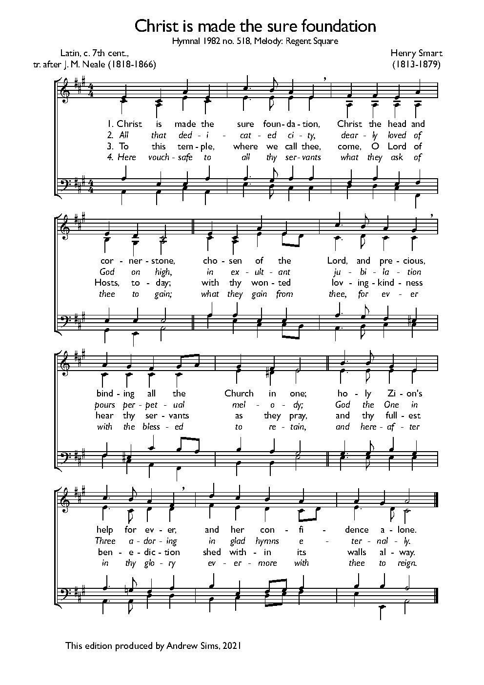 Christ is made the sure foundation