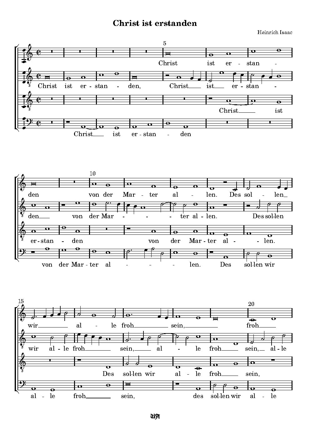 Christ ist erstanden - Choir Script PDF Thumbnail