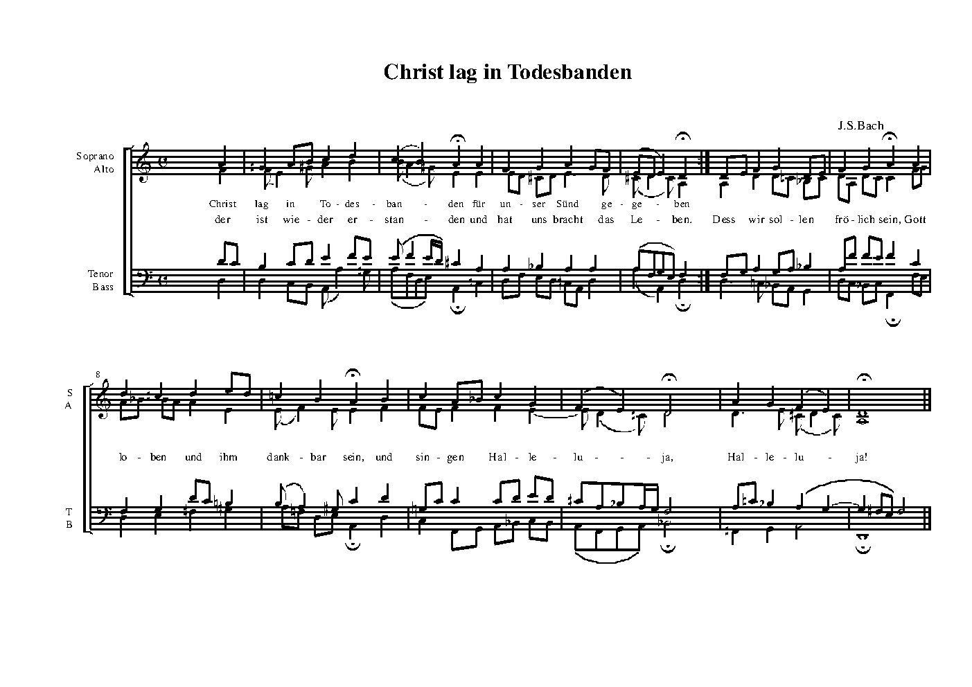 Christ lag in Todesbanden (Chorale)