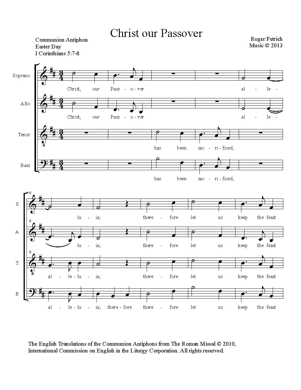 Christ our Passover - Choir Script PDF Thumbnail