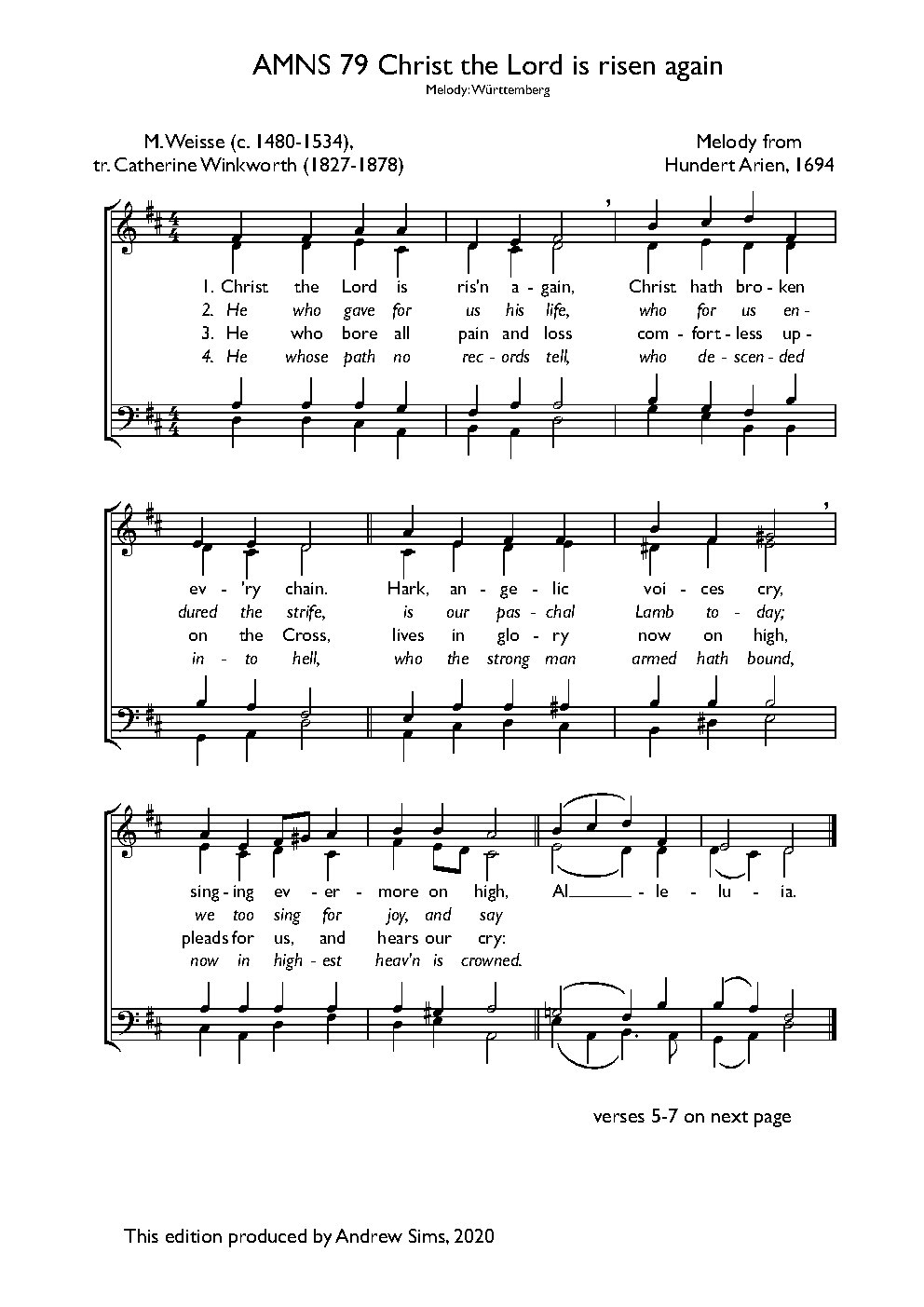 Christ the Lord is risen again