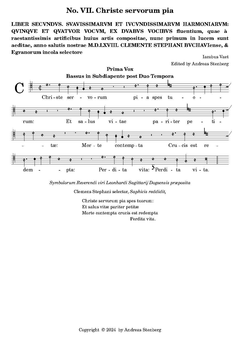 Christe servorum pia