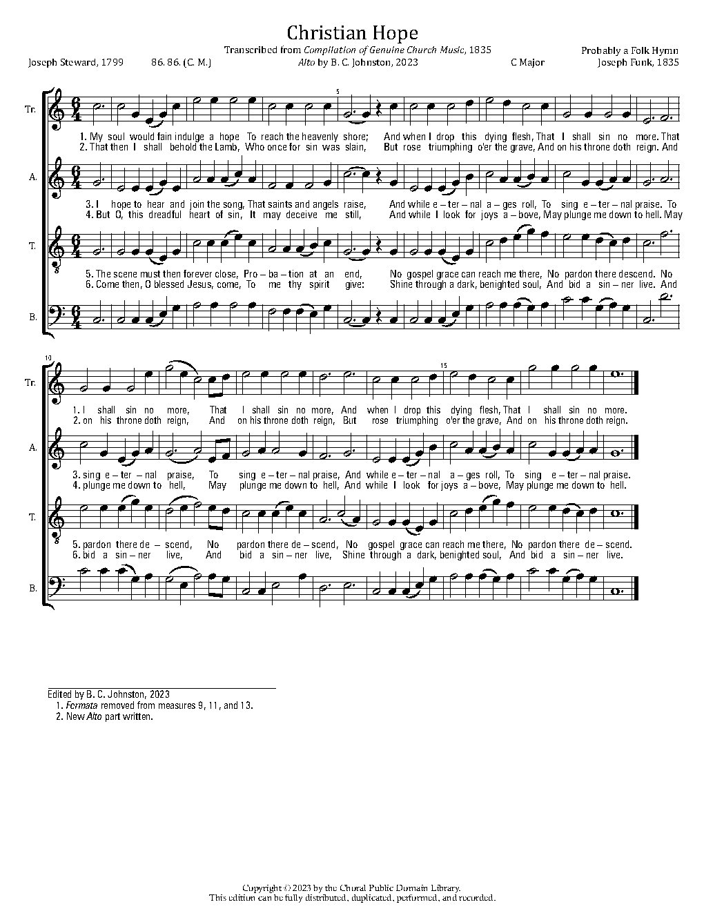 Christian Hope - Choir Script PDF Thumbnail