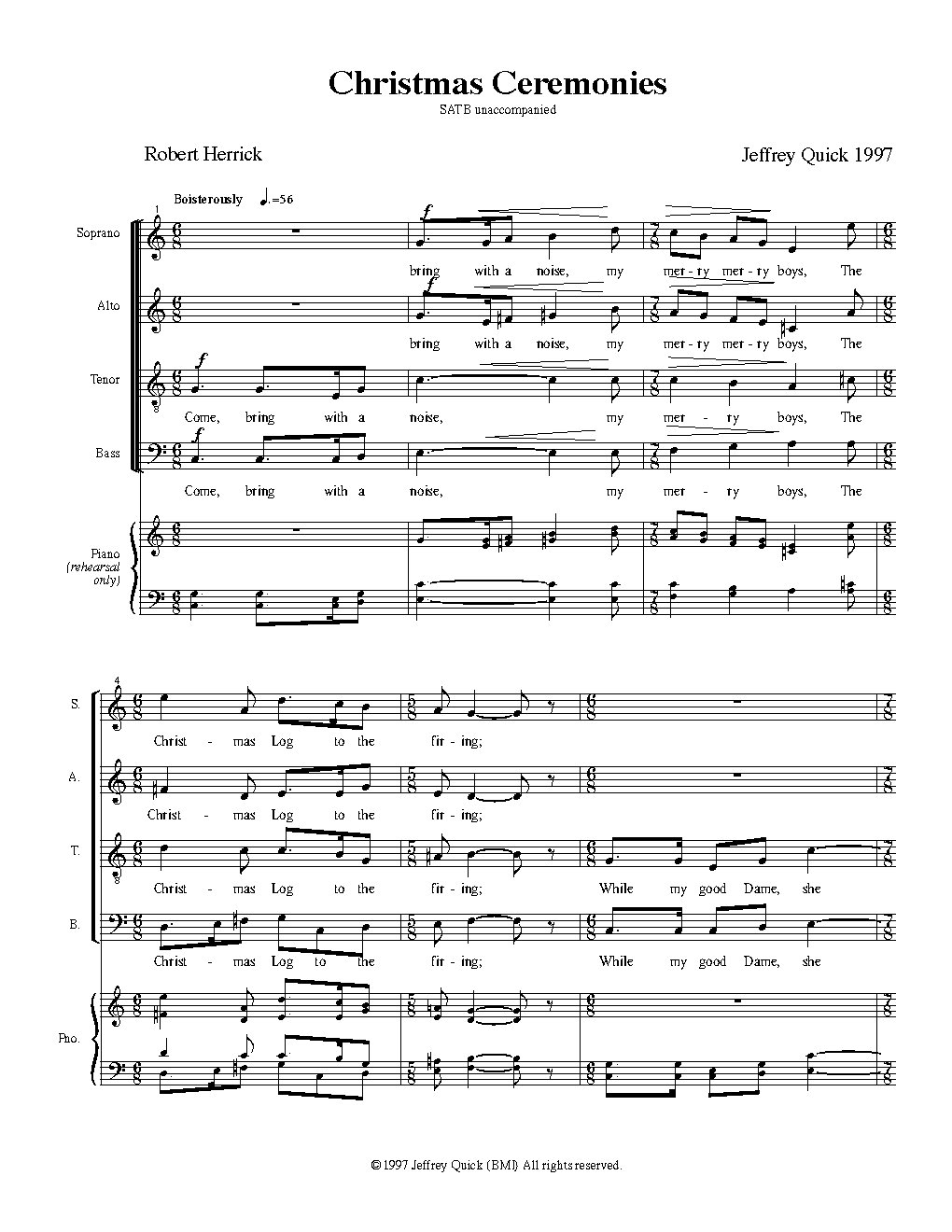 Christmas ceremonies - Choir Script PDF Thumbnail