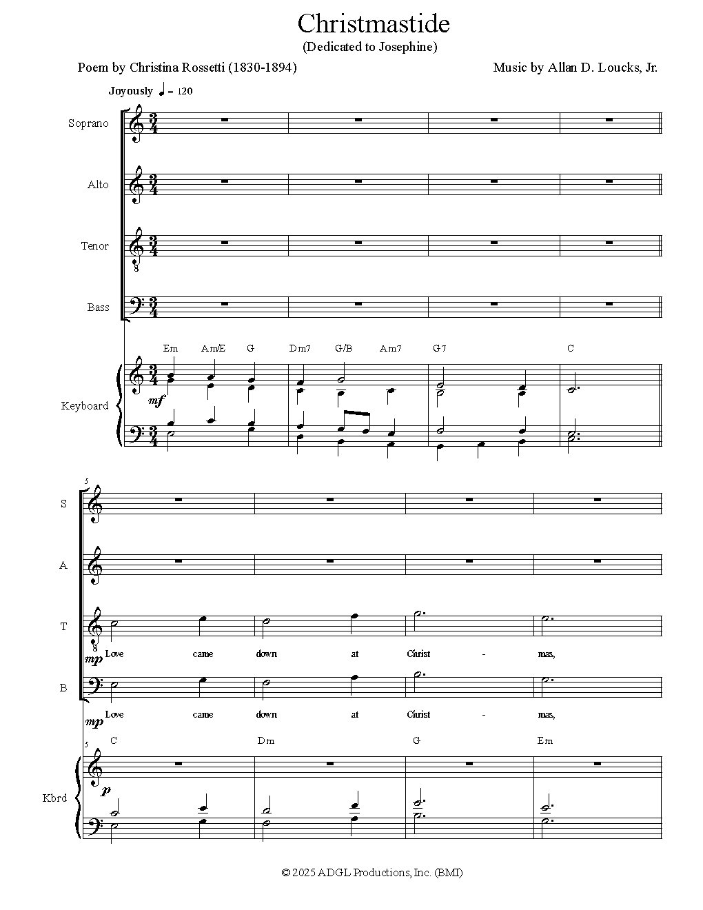 Christmastide - Choir Script PDF Thumbnail