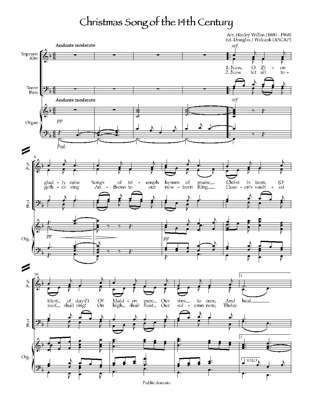 Christmas Song of the 14th Century (Resonet in laudibus)