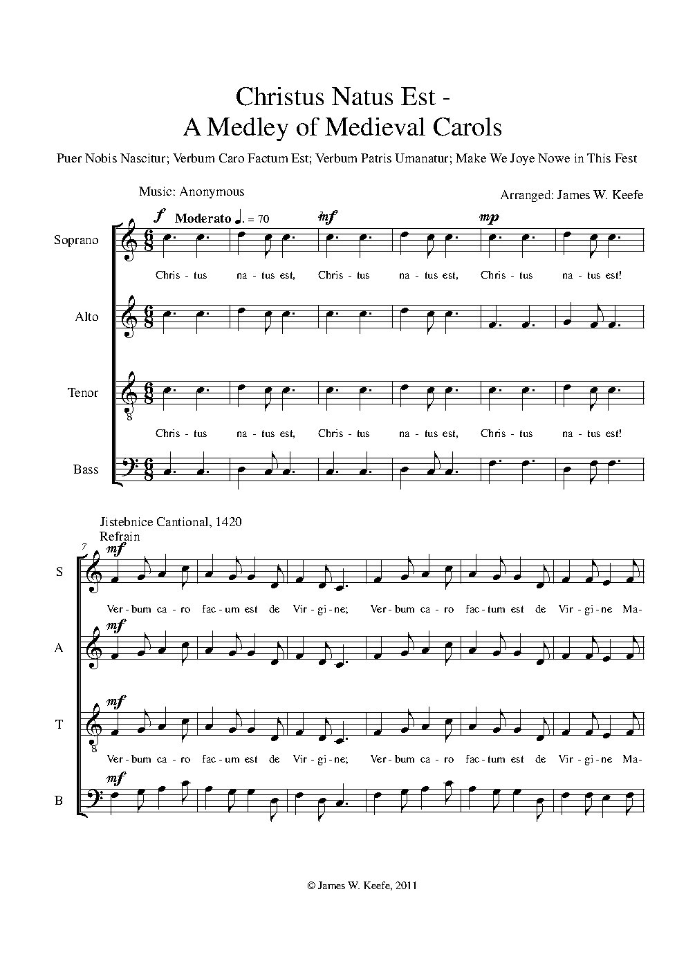 Christus Natus Est: A Medley of Medieval Carols