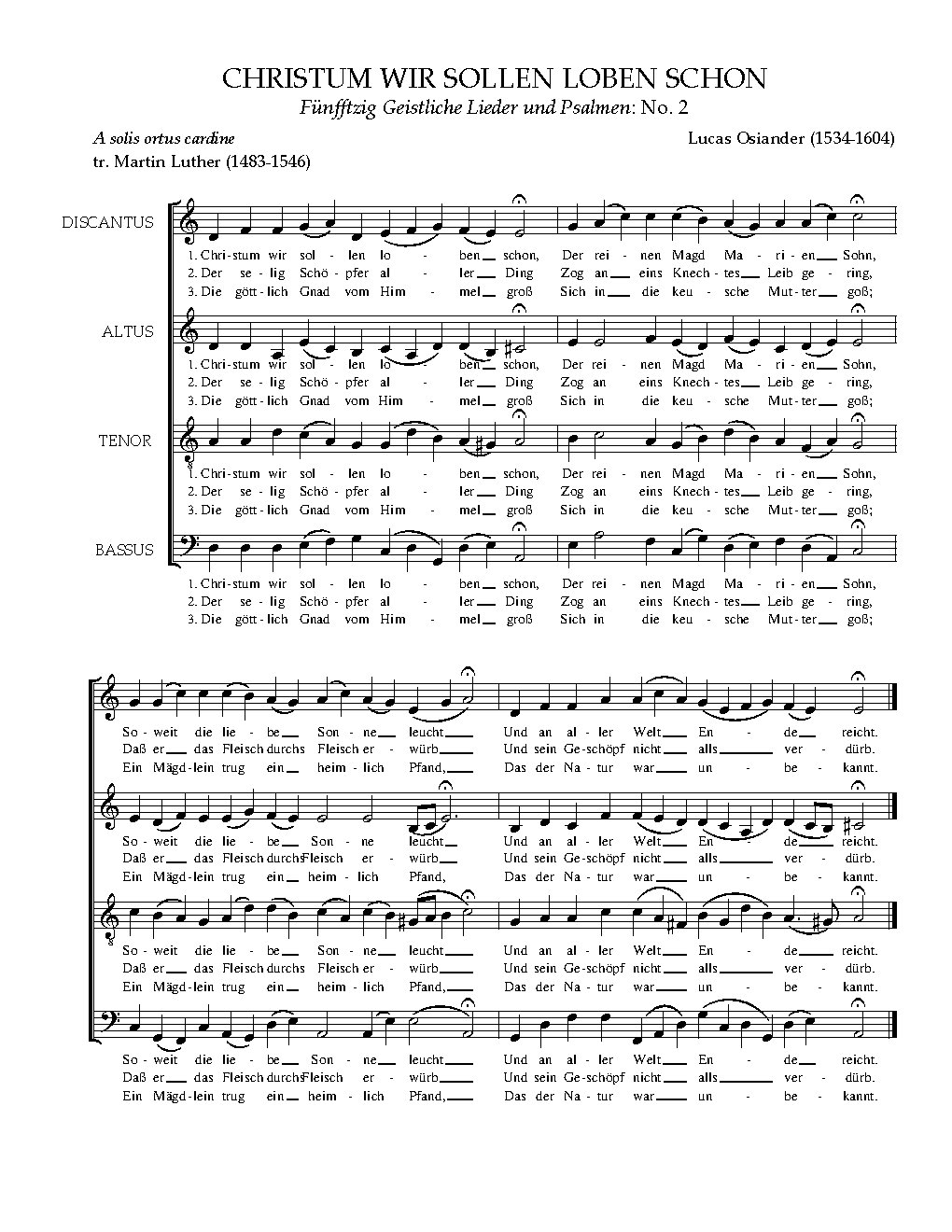 Christum wir sollen loben schon