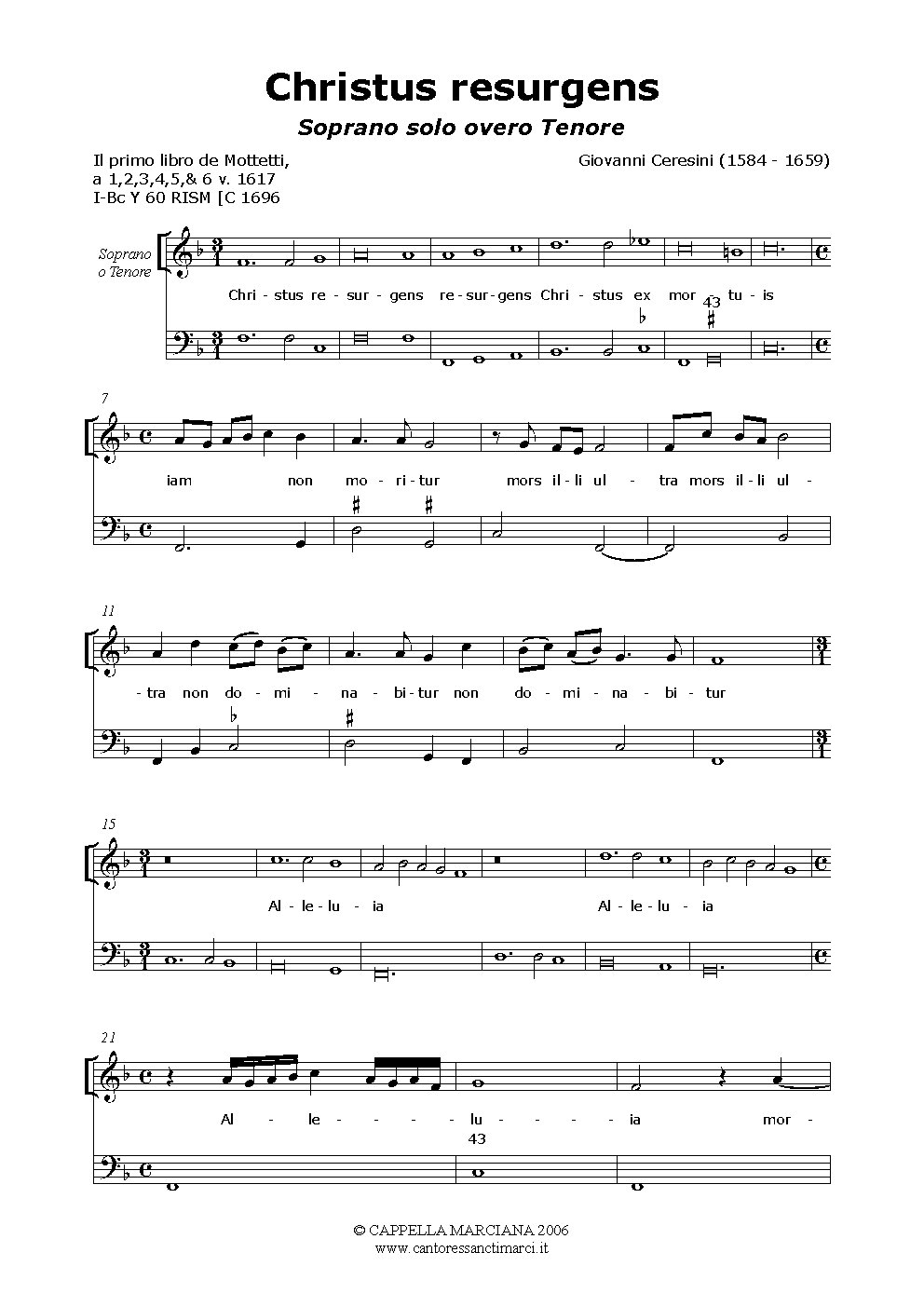 Christus resurgens - Choir Script PDF Thumbnail
