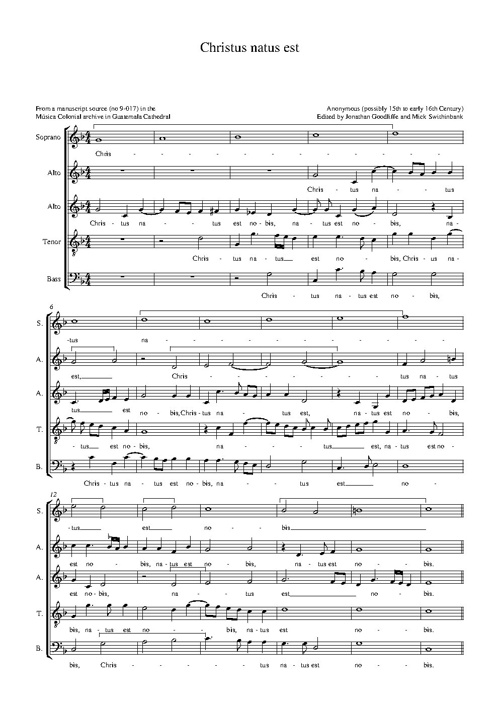 Christus natus est - Choir Script PDF Thumbnail