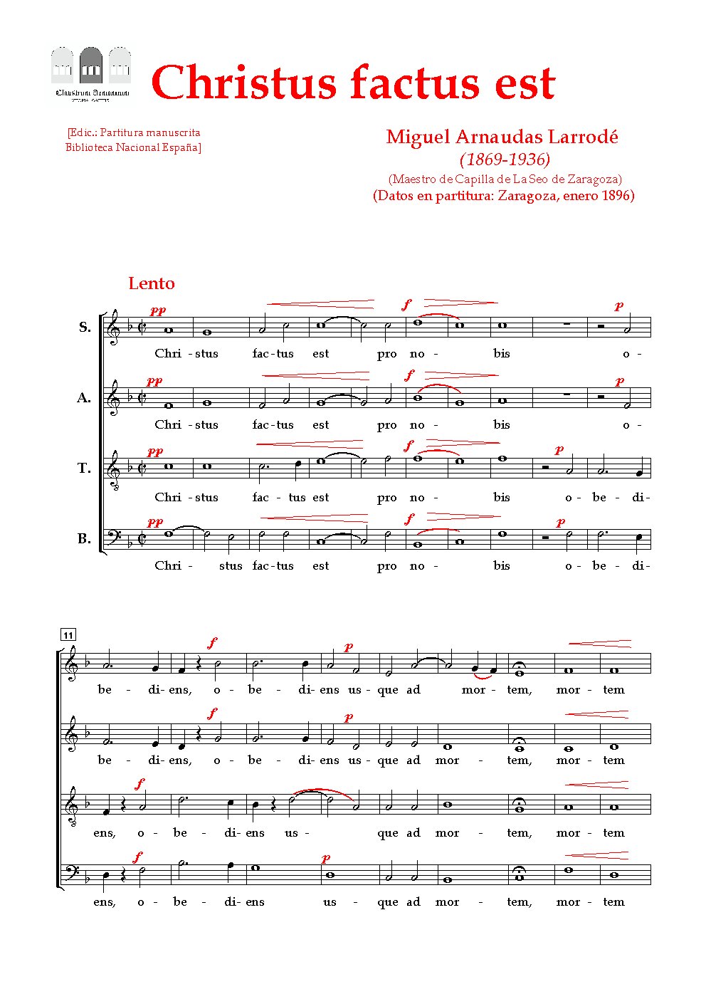Christus factus est - Choir Script PDF Thumbnail