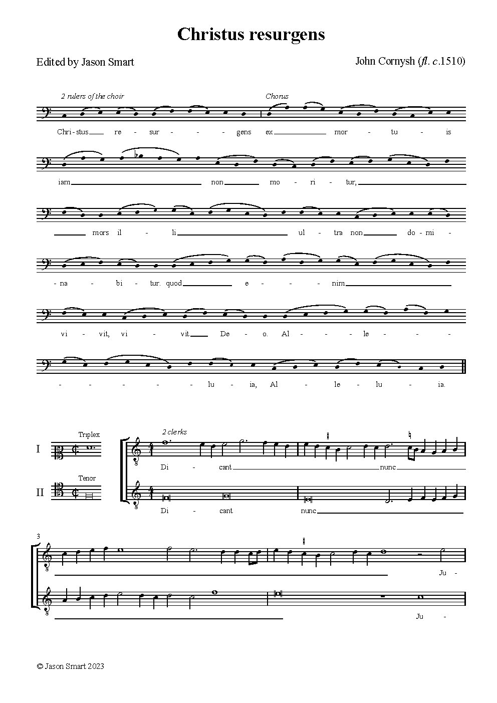 Christus resurgens - Choir Script PDF Thumbnail