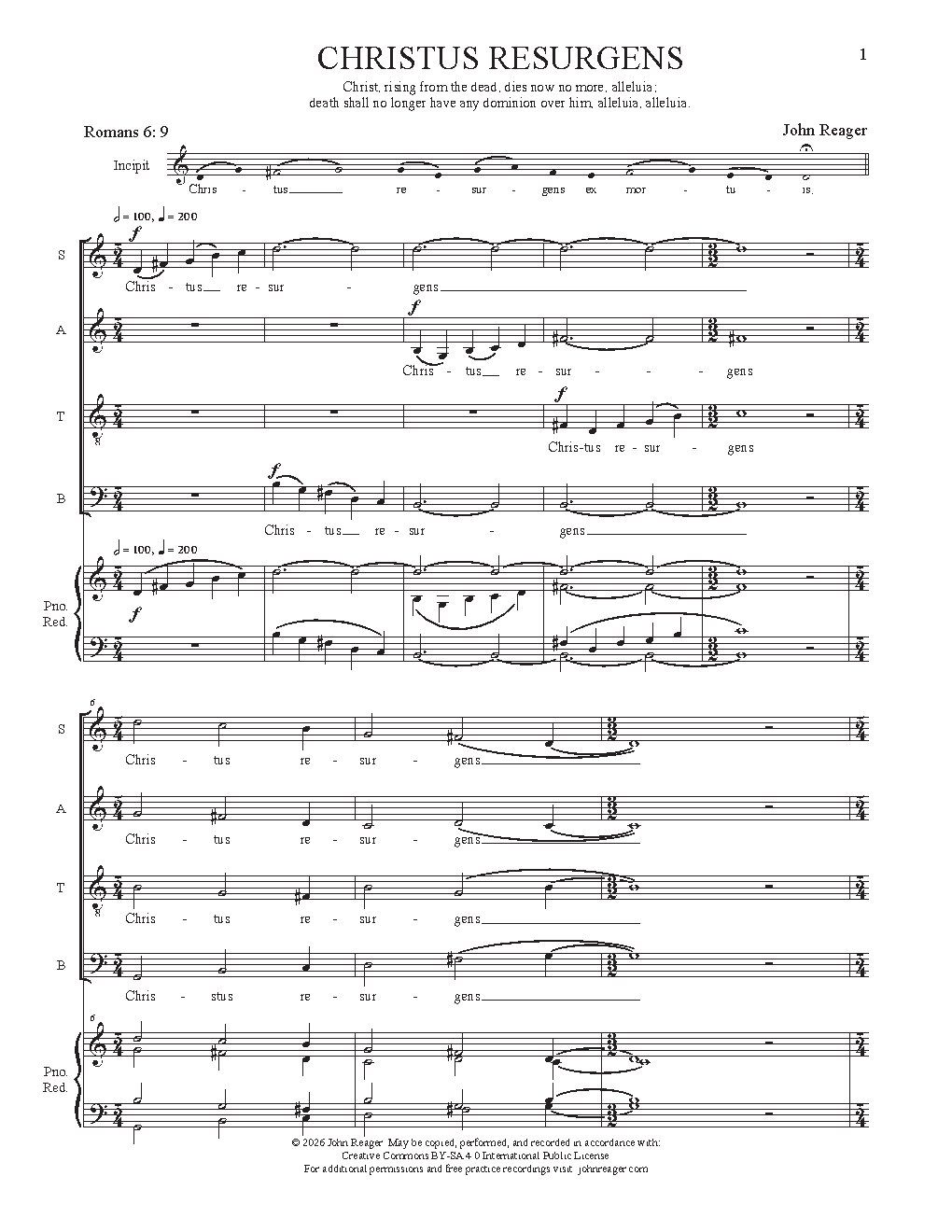 Christus resurgens - Choir Script PDF Thumbnail