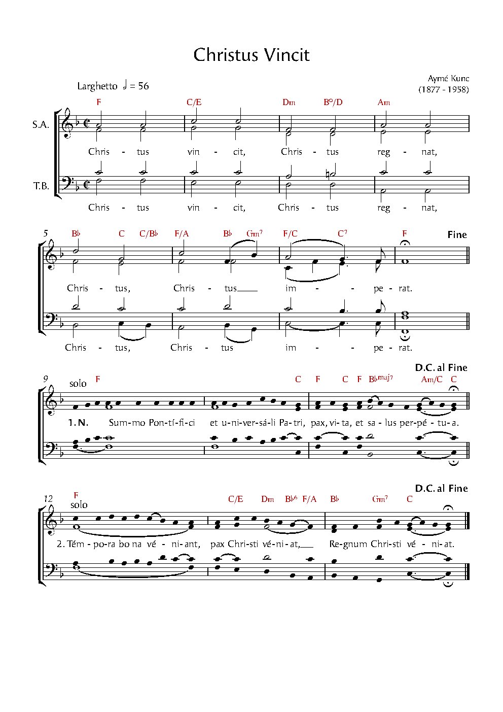 Christus vincit - Choir Script PDF Thumbnail