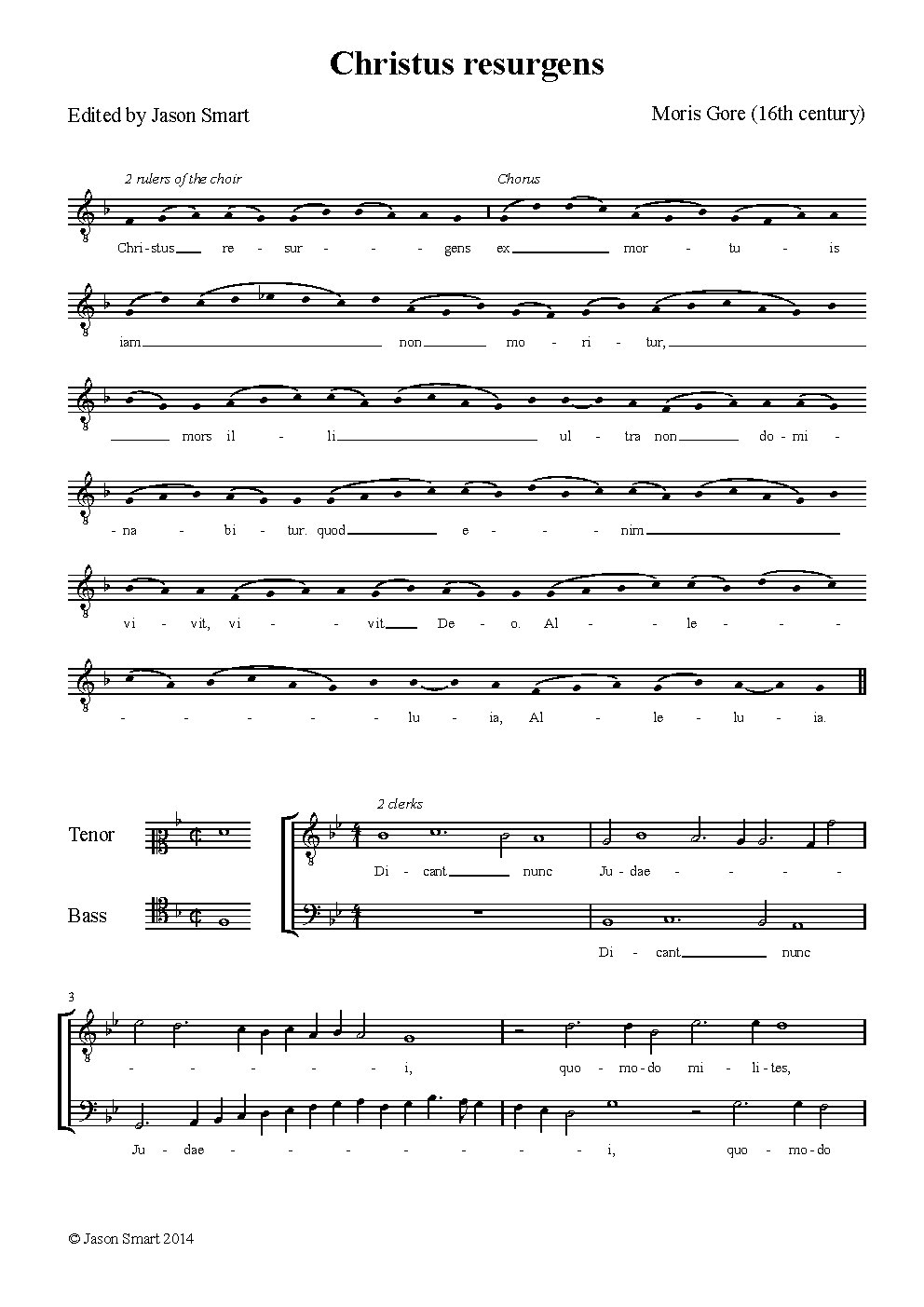Christus resurgens - Choir Script PDF Thumbnail