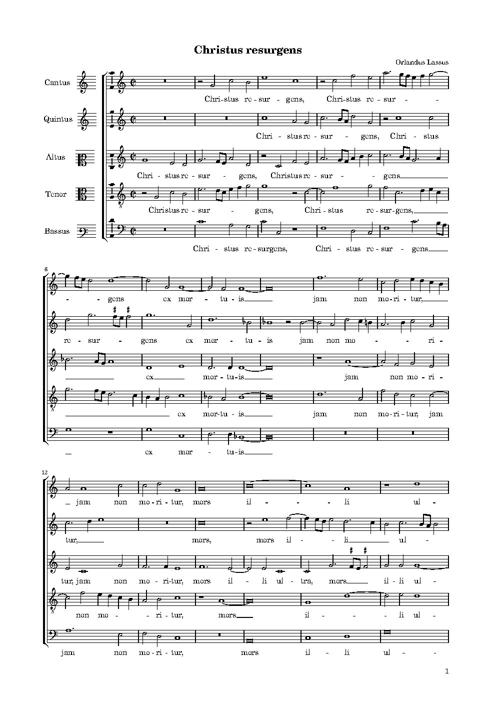 Christus resurgens a5 - Choir Script PDF Thumbnail