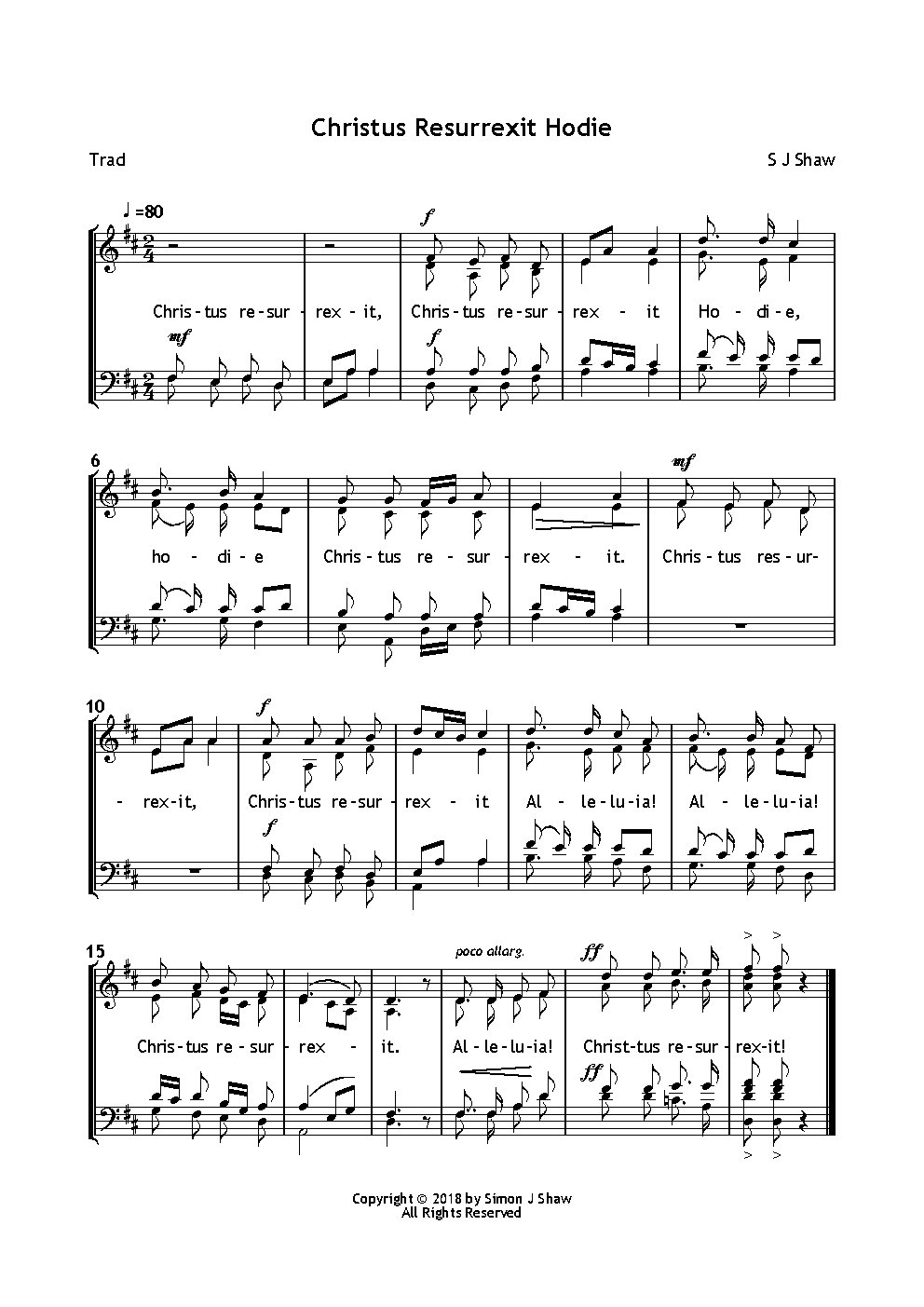 Christus Resurrexit - Choir Script PDF Thumbnail
