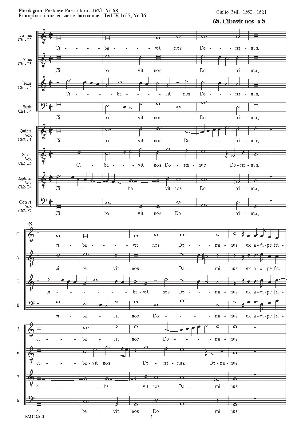 Cibavit nos - Choir Script PDF Thumbnail